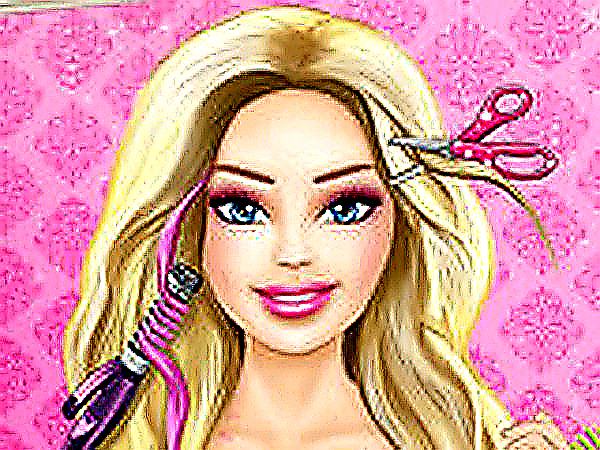Barbie Real Haircuts Hair Salon Game - Dress Up Game