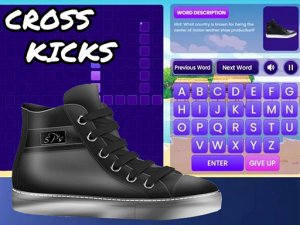 Cross Kicks Word Puzzle Game