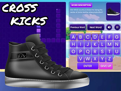 Cross Kicks Crossword Puzzle Game Word Puzzle