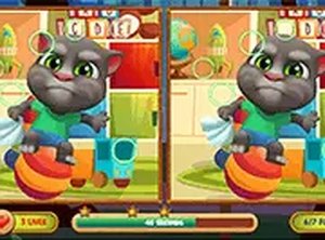 Talking Tom Differences Puzzle Game Online - Spot the Difference